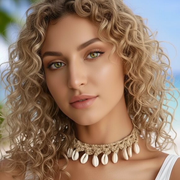 🆕️ Boho Chic Handcrafted Cowrie Shell Choker Beach Vacay Coastal Layer Necklace - Picture 7 of 15